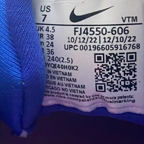 Nike Air Vapormax Plus "Cotton Candy Rainbow" Womens size 7 FJ4550-606 New - Picture 8 of 8